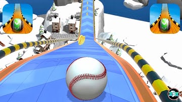 Sky Rolling Ball 3D // Gameplay Walkthrough iOS, Android All Levels (224-225)
