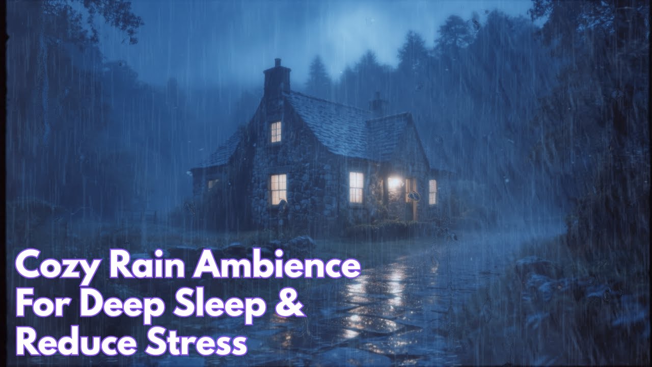 Heavy Rain Sounds for Deep Sleep – Relaxing Rainstorm Ambience for ...