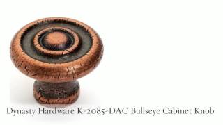 Dynasty Hardware Cabinet Knobs Distressed Antique Copper Profile
