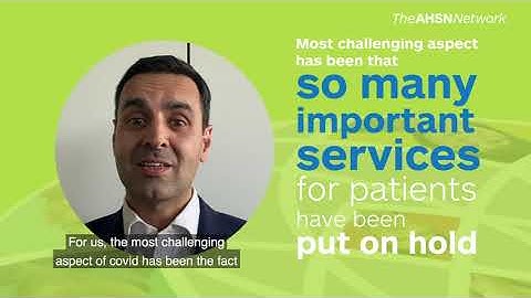 AHSN COVID Lessons Learned - Haseeb Ahmad, ABPI