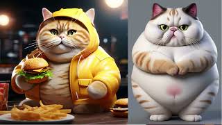 🌶️ Cats Can't Stop Eating Spicy Food!😿 | cute cat, ai cat, funny cat stories