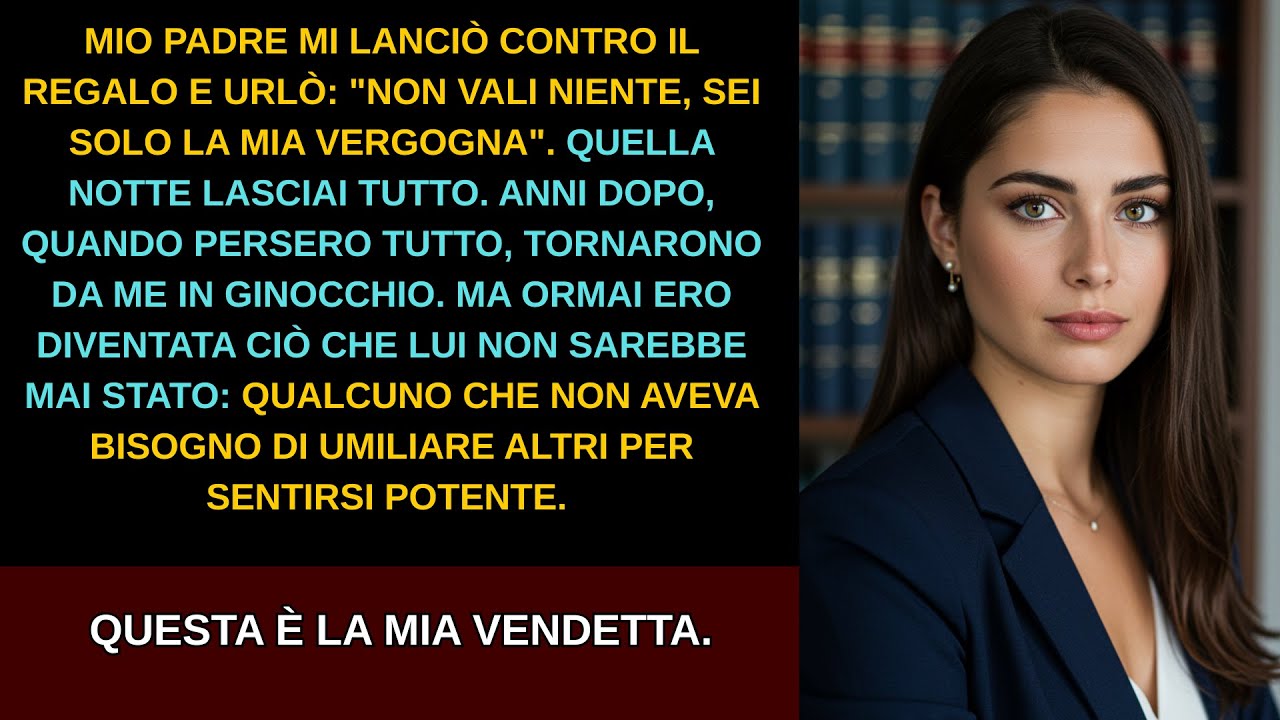 Mio padre mi lanciò contro il regalo e urlò: 