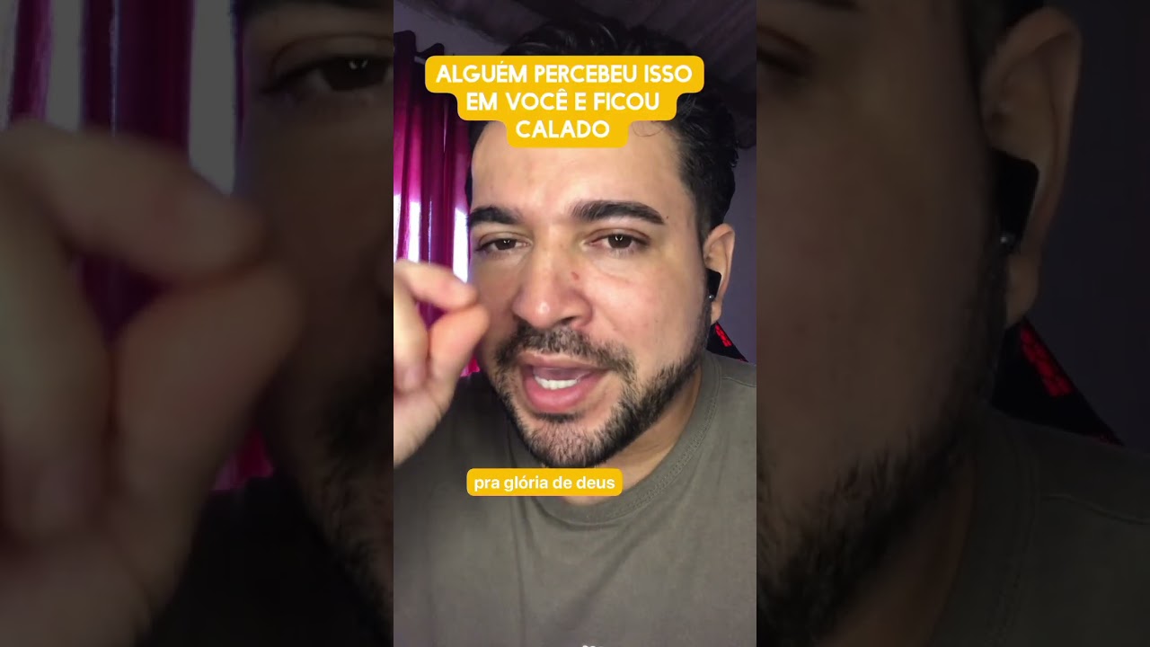 Alguém percebeu isso em você e ficou calado 