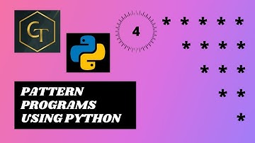 Python|Python Pattern Programs| Printing Stars 
