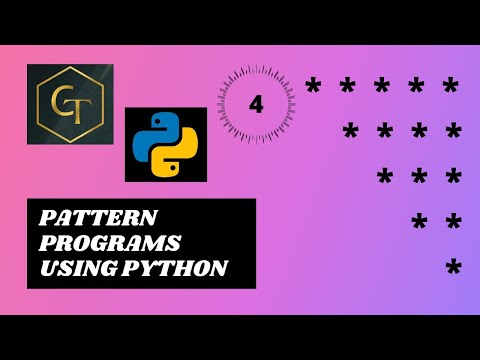 Python|Python Pattern Programs| Printing Stars '*' in Right Angle Triangle Shape| #ghcodingtechnique