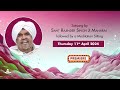 Satsang by sant rajinder singh ji maharaj  apr 11 2024