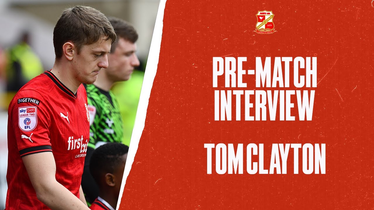 Tom Clayton Swindon Town vs Salford City Prematch Interview YouTube