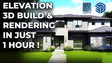 How to Create Elevation Renderings - SketchUp and Lumion - Full Tutorial