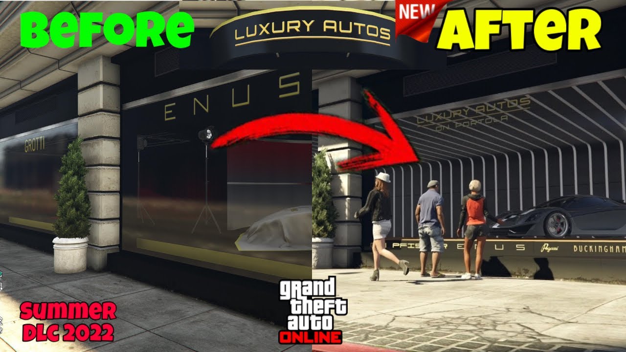 New Car Showroom In GTA Online Summer DLC Update 2022 (Luxury Autos
