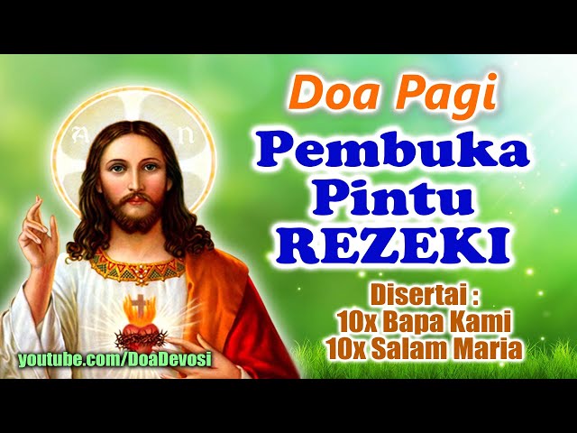 Doa Pagi PEMBUKA PINTU REZEKI | Doa Katolik class=