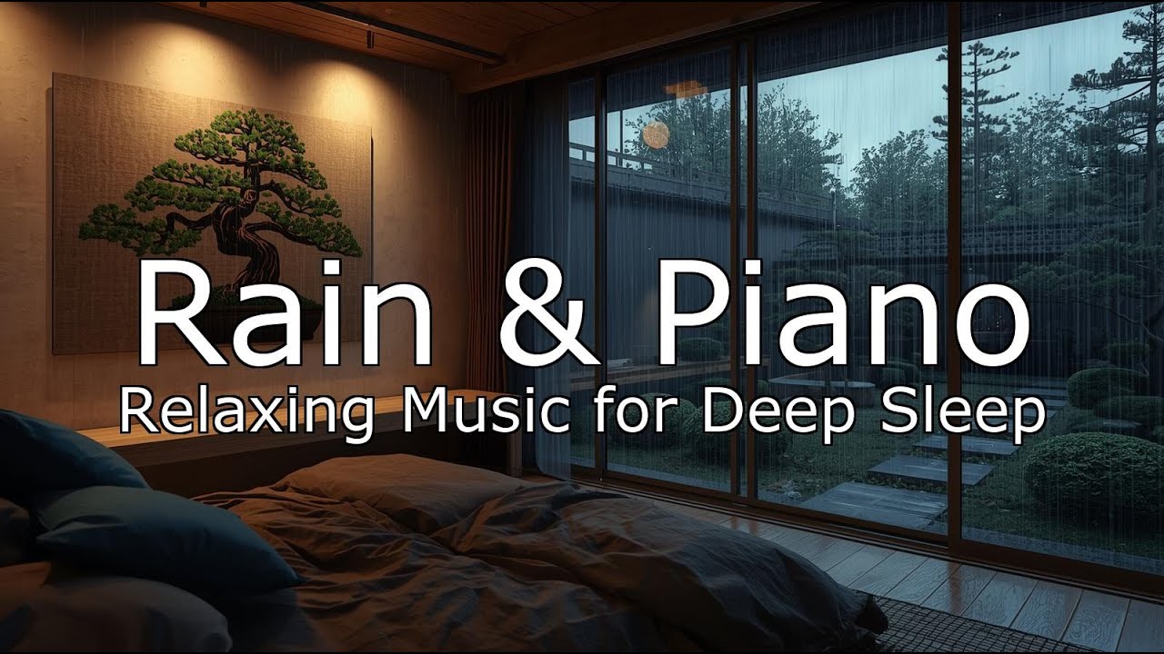 Sleep Music for Soft Night Relaxation 🪶 Anxiety Relief, Deep Sleep, Mental Ease, Rain Sound