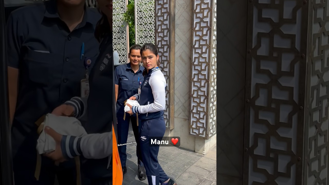 National crush snapped Manu Bhaker ❤️❤️🇮🇳🥉 
