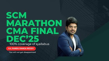 SCM Marathon 100% CMA Final Dec