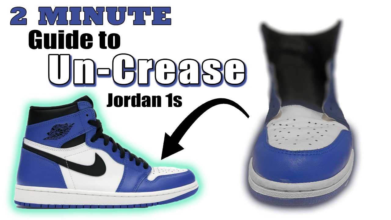 how do you uncrease jordan 1