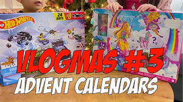 Barbie and Hot Wheels Christmas Advent Calendars ⎮ Vlogmas Day 3