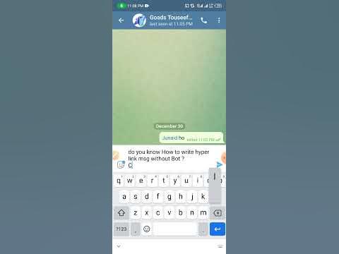 how to make a hyperlink in telegram without help of bots ? blue text ...