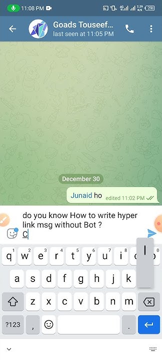 how to make a hyperlink in telegram without help of bots ? blue text ...