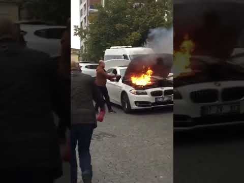 Araba Yandı - BMW Yandı #bmw #araba #yangın #yanan #aşiret