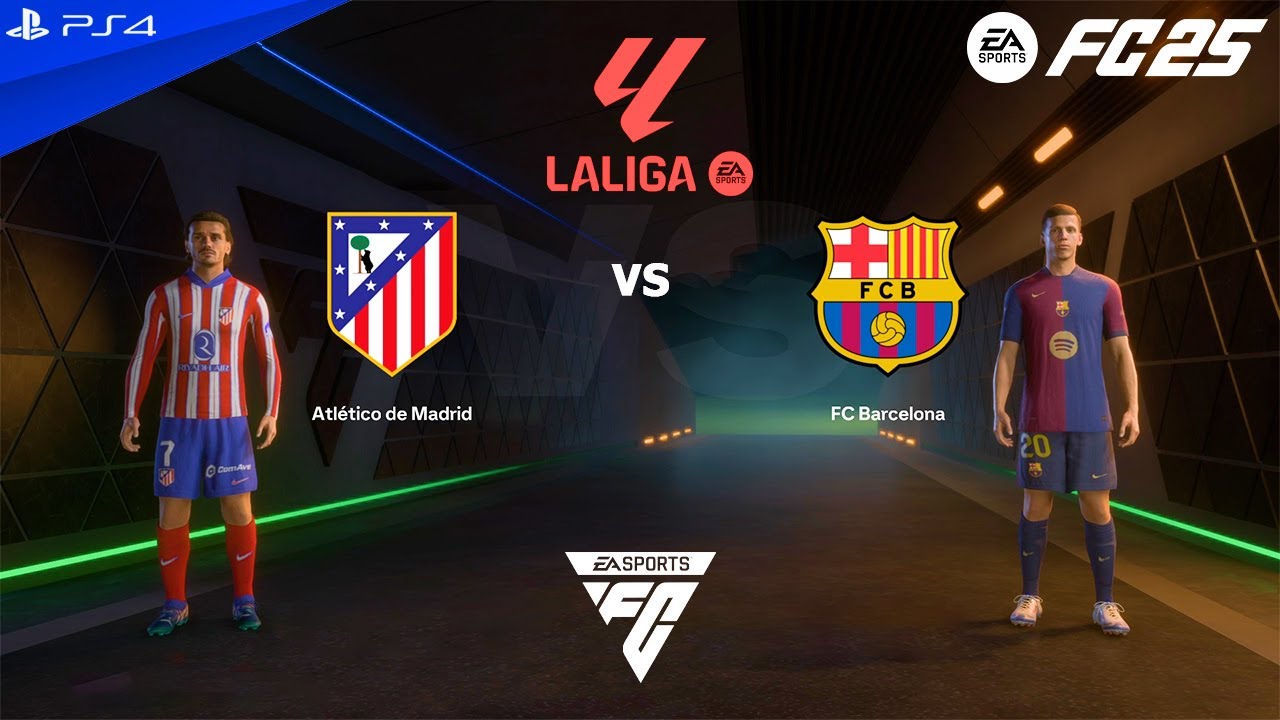 FC 25 PS4 - Atletico Madrid vs Barcelona | LALIGA EA SPORTS 24/25 - YouTube
