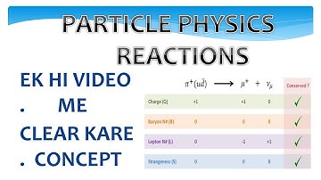 NUCLEAR PHYSICS || PARTICLE PHYSICS || NUCLEAR PARTICLE REACTIONS || LEC.20