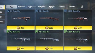 Buying Super expensive and rare CAMOS with Real CP in COD Mobile.