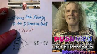 Theres no physical evidence it takes 25 times the fuel to go five times as fast.