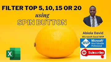 Filter Top 5, 10, 15 or 20 Sales using Spin Button in Microsoft Excel [Simply Amazing]