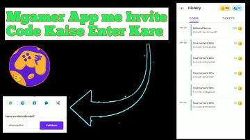 Mgamer App me Invite Code Kaise Enter Kare. Invite code-45Uduua15m