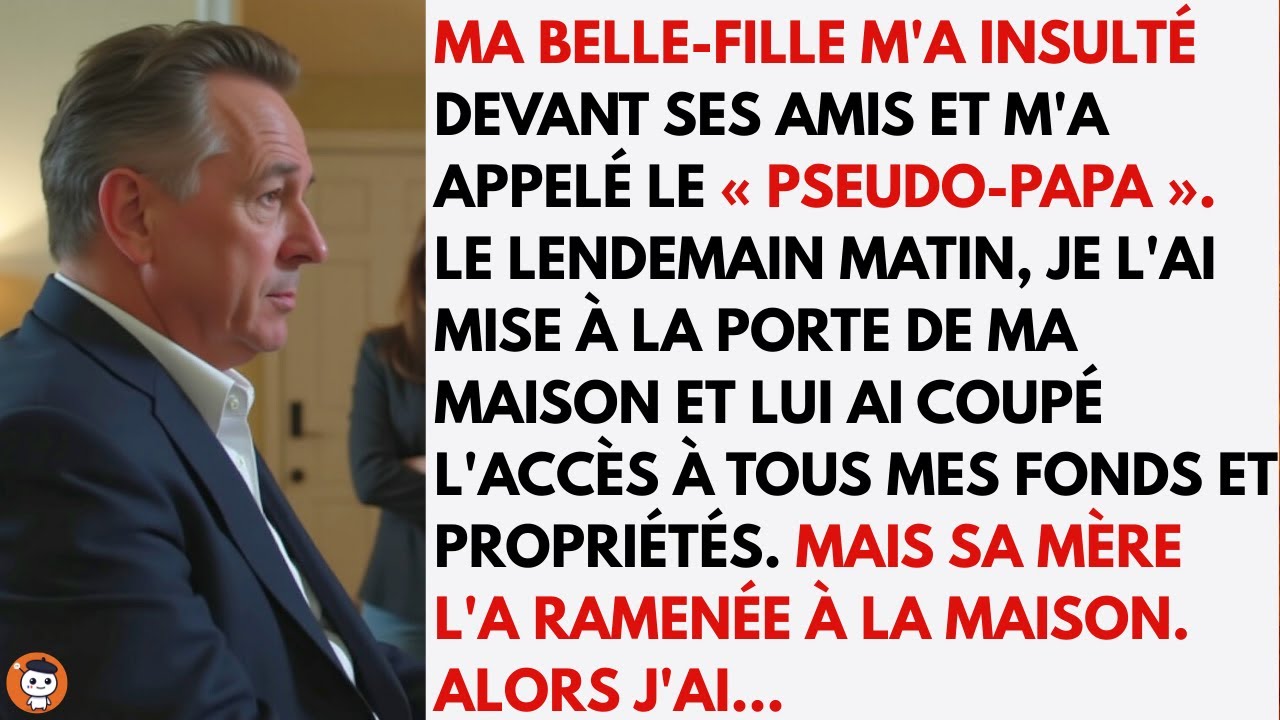 Ma belle-fille m’a humilié devant ses amies en m’appelant « pseudo-papa »… alors j’ai répliqué