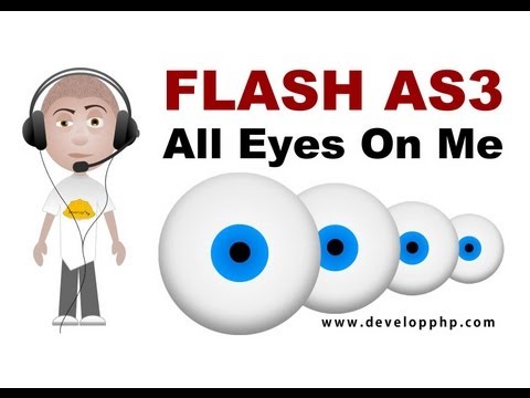 Flash tutorial make multiple turrets or eyes rotate towards mouse or objects