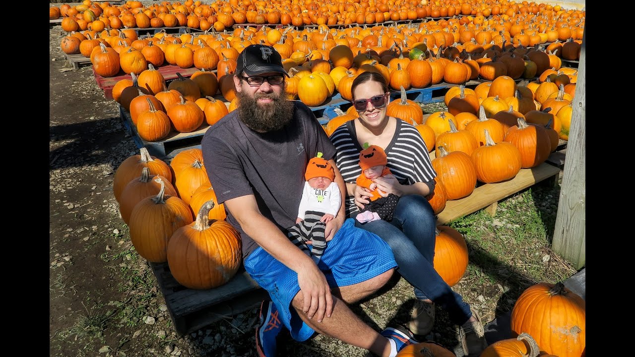Twins First Visit to a Pumpkin Patch!
