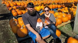 Twins First Visit to a Pumpkin Patch!