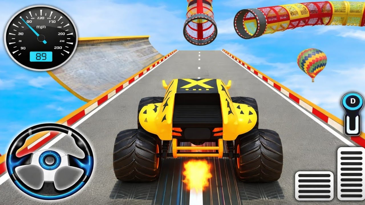 Monster Truck Mega Ramp Impossible Driver - Mega Ramp Monster Truck Racing - Android Gameplay
