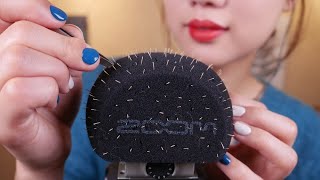 [ASMR] Mic thorn removal *strong sounds* Brushing, touching, scratching