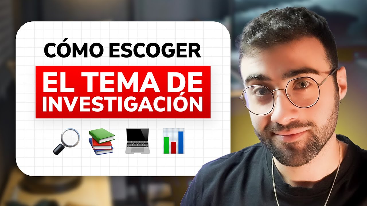 Cómo escoger TEMA de INVESTIGACIÓN para tu TESIS o Artículo ACADÉMICO | Paso a Paso simple + ejemplo