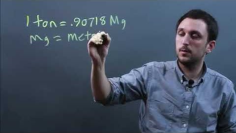 How to Convert Tons to Megagrams