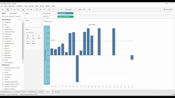Tableau Tutorial - Sample Cert Question Sales Historgram over 25% profit ratio