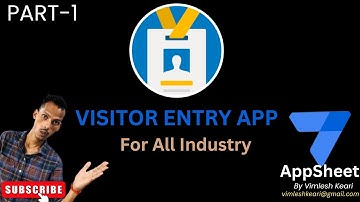 How to Make Visitor Entry App Using AppSheet Part-1: 2024#appsheet