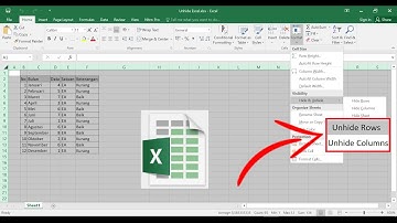 ▷▷ Cara Unhide Excel
