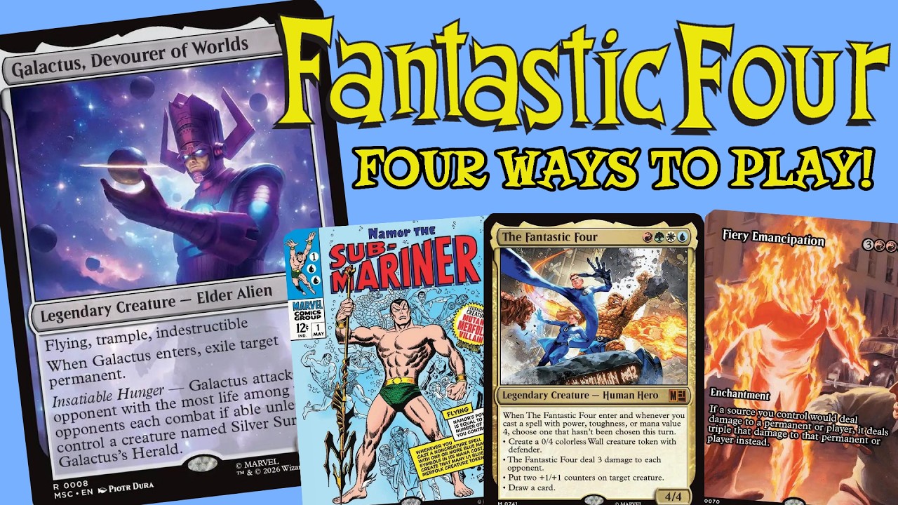 How to upgrade the "Fantastic Four" precon with ALL MARVEL cards | MTG Deckbuilding Guide