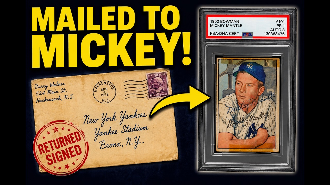mickey mantle rare card A Kid Mailed This in 1952. What Happened Next Is Incredible 1952 Topps Mickey Mantle card