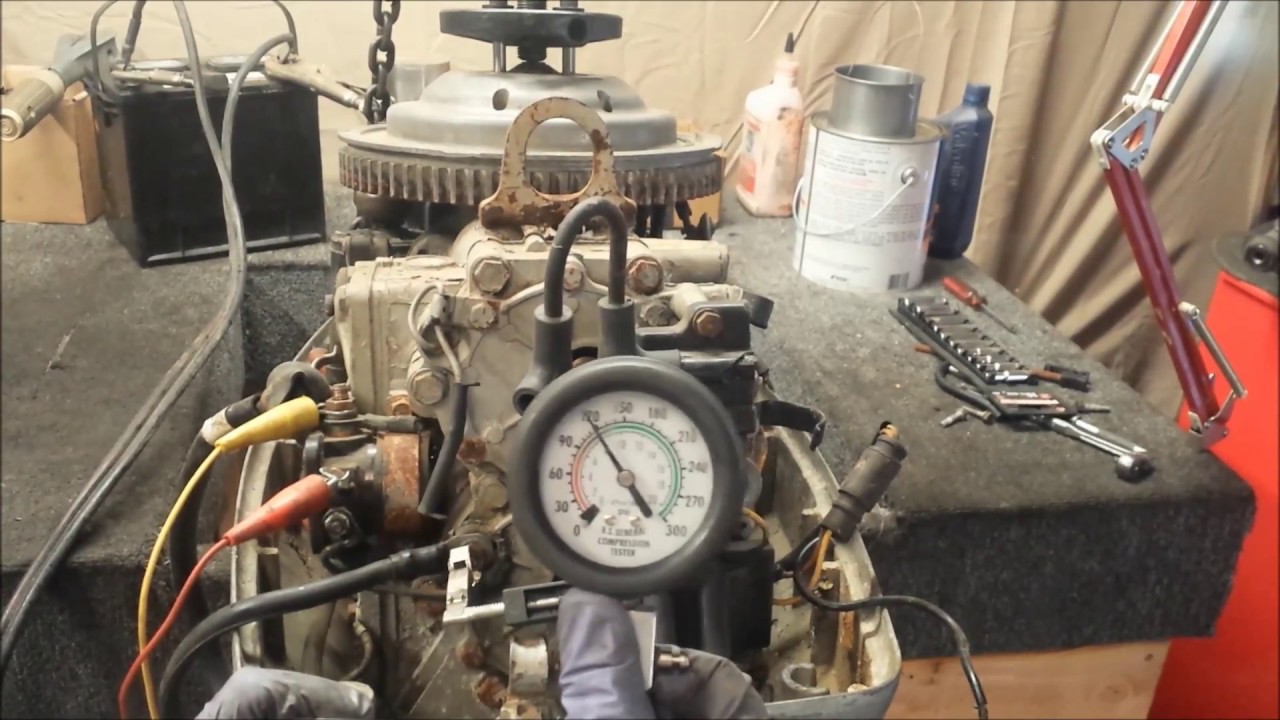 1979 Evinrude 55 HP Inspection + Weight - YouTube