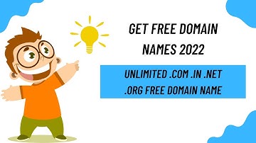 Get Free Domain Names 2022 - Unlimited .Com .IN .NET .Org Free Domain Name 🔥