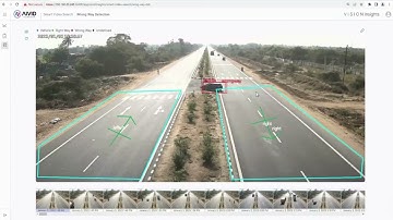 Wrong Way Driving Detection in Real-time Using AI Video Analytics | Traffic Monitoring | Road Safety