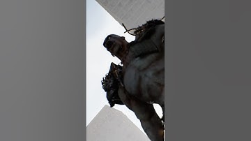 Meeting with a mutant zombie in a Fallout-style sity street Short #monster #Zombie #mutant