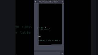 Famous restaurant order system python code chatgpt #chatgpt #python #pythontutorial Profile