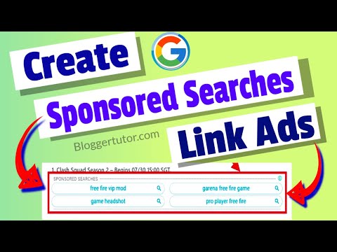 So erstellen Sponsored Suchen Ads oder Link Ads in AdSense - AdSense Link Ads Voll Tutorial