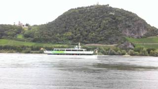Ms Rheinperle Vor Dem Drachenfels.