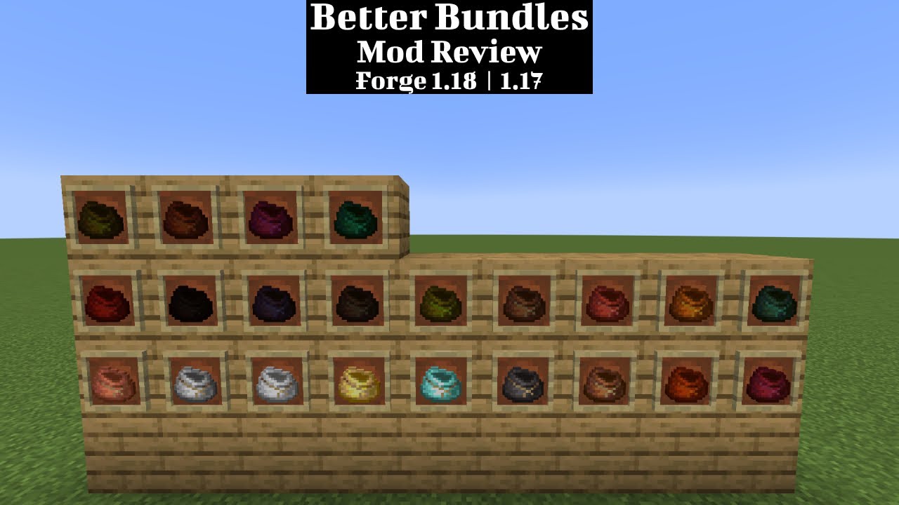 Better Bundles minecraft mod review YouTube
