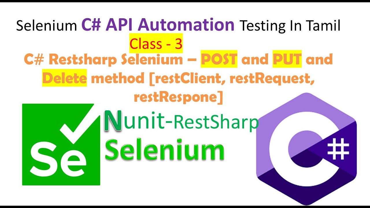 Post and Put Request in api automation testing tamil | bdd specflow api automation testing|